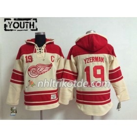 Detroit Red Wings Steve Yzerman 19 Cream Sawyer Hooded Sweatshirt - Kinder